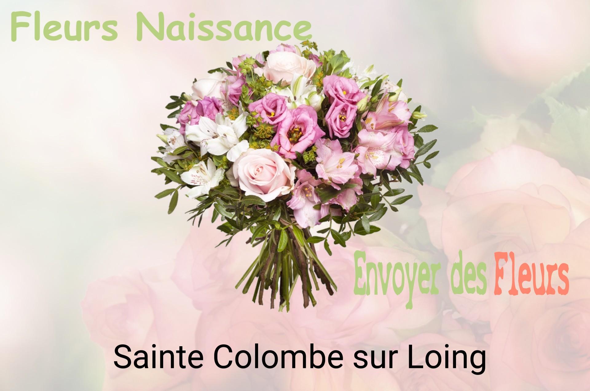 Bouquet de fleurs de naissance livré à Sainte-Colombe-sur-Loing